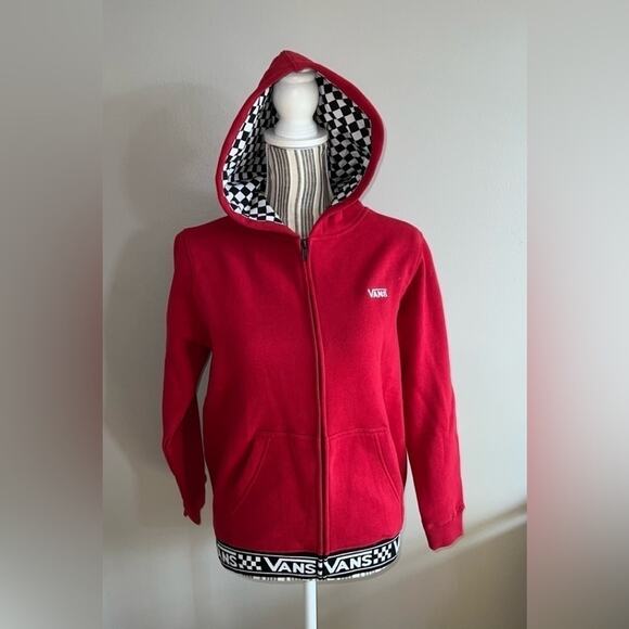 VANS BIG KIDS FULL ZIP “HOODIE” SIZE M MINT